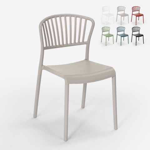 Moderne design polypropyleen stoel voor keuken bar restaurant buiten VIVIENNE Aanbieding