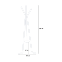 Houten kapstok in Scandinavisch design Nordstrand Kosten