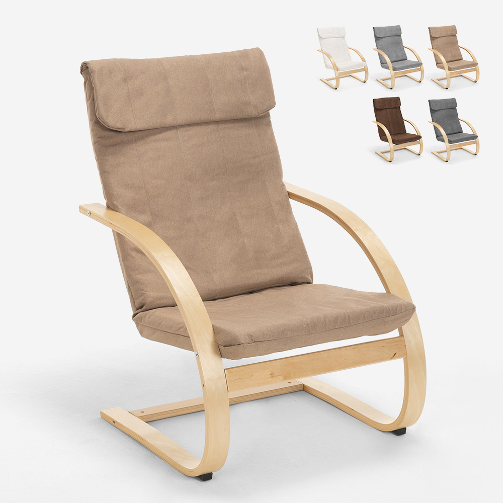 Ergonomische houten fauteuil Aarhus in Scandinavisch design 