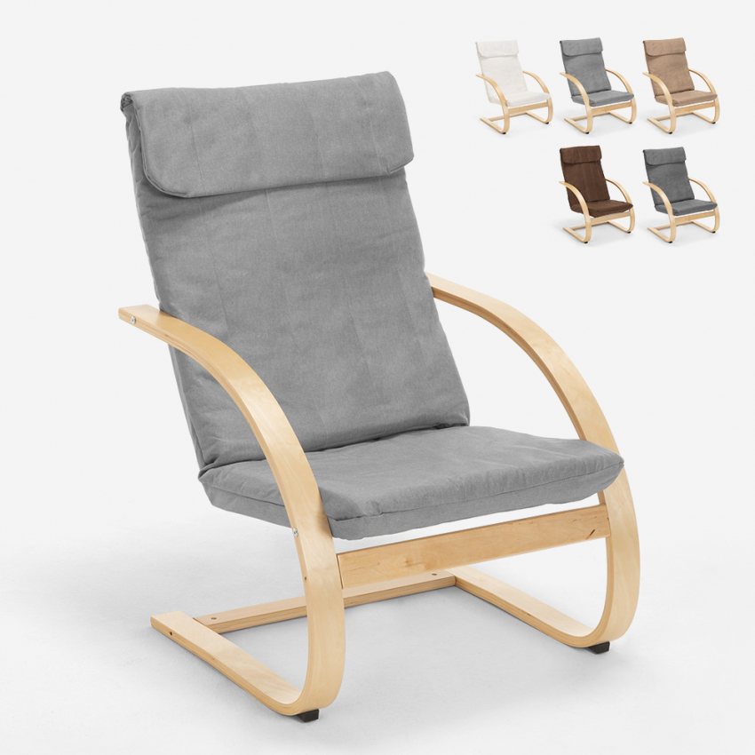 Ergonomische houten fauteuil Aarhus in Scandinavisch design  Aanbod