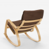 Ergonomische houten schommelstoelfauteuil met Scandinavisch design Aalborg 