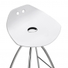 Transparent design stool with steel legs for kitchen bar Scab Frog Keuze