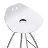 Transparante design barkruk met stalen poten Scab Frog Keuze