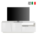 Modern TV cabinet for living room 2 doors 1 drawer 150cm Vega Stay Aanbod