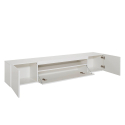 Modern TV cabinet with door and flap drawer 200cm Daiquiri White L Kortingen