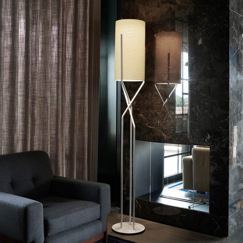 Modern minimalist design floor lamp in metal Slide Aura