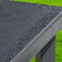 Vierkante polyrotan tafel 90x90cm Grand Soleil Gruvyer Keuze