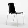 Set van 12 stoelen met stalen poten Grand Soleil Lollipop Afmetingen