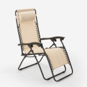 Opvouwbare tuin-en strandstoel Emily Zero Gravity met meerdere standen 