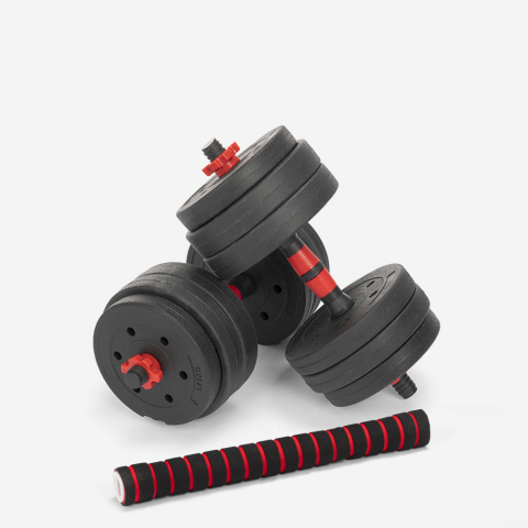 Ermes 2-in-1 Dumbbell and Barbell Set 20kg Fitness Gym