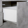 Dressoir ladekast 2 deuren 3 schuifladen modern 140cm Ping Side M Concrete Kortingen