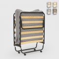 Opklapbed met lattenbodem en microvezelmatras 80x180 cm Apollo Aanbieding