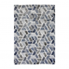 Modern design woonkamerkleed Double grijs blauw kortpolig CEL004 Verkoop