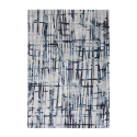 Eigentijds modern kortpolig grijsblauw Double tapijt CEL001 Verkoop