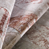 Modern design geometrisch ruit kortpolig tapijt Double grijs rood TER001 Aanbod