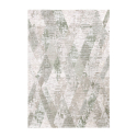 Modern tapijtdesign geometrische ruit Double wit groen VER001 Verkoop