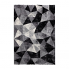 Modern design geometrisch rechthoekig grijs zwart Milano tapijt GRI011 Verkoop