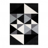 Modern design geometrisch rechthoekig grijs zwart Milano tapijt GRI013 Verkoop
