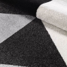 Modern design geometrisch rechthoekig grijs zwart Milano tapijt GRI013 Aanbod