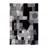 Rechthoekig modern geometrisch design vloerkleed grijs zwart Milano GRI012 Verkoop