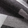 Modern rechthoekig geometrisch design grijs zwart Milano tapijt GRI014 Aanbod