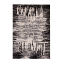 Eigentijds modern design vloerkleed Milano rechthoekig grijs zwart GRI007 Verkoop