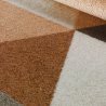 Modern design geometrisch rechthoekig bruin grijs Milano tapijt GLO005 Aanbod