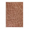 Modern woonkamer tapijt geometrisch design bruin grijs rechthoekig Milano GLO007 Verkoop