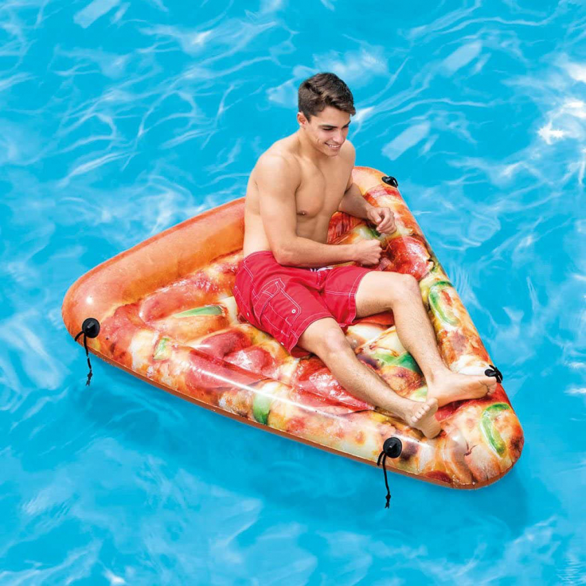 zegen Praten tegen Fractie Pizza Slice luchtbed Intex 58752 voor zwembad