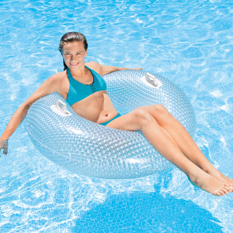 Transparente Donut Tube 56264 voor zwembad Glossy Crystal
