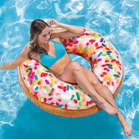 Adverteerder Zoeken tafereel Sprinkle Donut Tube Intex 56263 voor zwembad