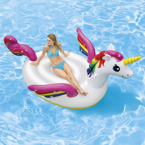Intex 57281 Opblaasbaar voor Zwembad Mega Unicorn Eiland