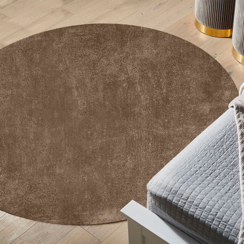 Rond modern design anti-statisch tapijt voor de woonkamer Milano CAM101TD