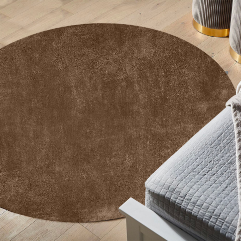 Rond modern design huiskamer tapijt Milano MAR101TD