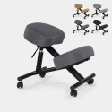 Ergonomische kniestoel van stof en metaal Balancesteel Lux  Verkoop