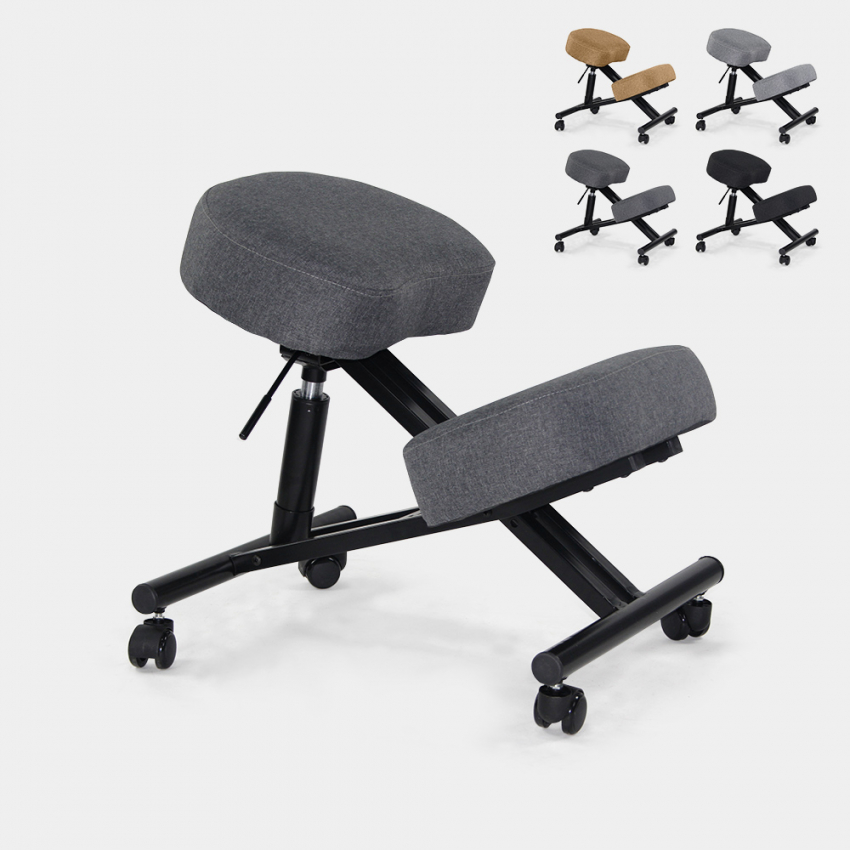 Ergonomische kniestoel van stof en metaal Balancesteel Lux  Verkoop