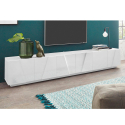 Modern TV-meubel voor in de woonkamer 6 deuren 3 vakken PING LOW XL White Kortingen