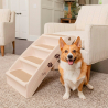 Inklapbare hondentrap voor huisdieren met 4 kunststof trappen Diva Model