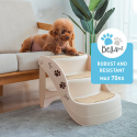 Inklapbare hondentrap voor huisdieren met 3 kunststof trappen Tosca Verkoop