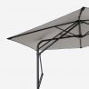 Zeshoekige zwarte stalen zweefparasol met UV-bescherming 3 meter Dorico Noir Catalogus
