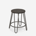 Industrieel design barkruk van metaal en hout Carbon One Voorraad