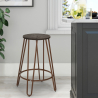 Industrieel design barkruk van metaal en hout Carbon Top  Korting