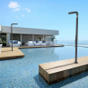Buitendouche tuin zwembad met moderne mengkraan ARKEMA DESIGN Funny Yang T205 