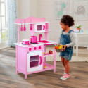 Houten speelgoedkeuken voor meisjes met potten, accessoires en geluiden MISS CHEF Verkoop