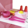 Houten speelgoedkeuken voor meisjes met potten, accessoires en geluiden MISS CHEF Korting