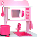 Houten speelgoedkeuken voor meisjes met potten, accessoires en geluiden MISS CHEF Keuze