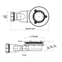 Afvoerput voor de douchebak met een diameter van 118x50 mm Drain Verkoop