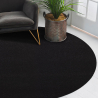 Rond tapijt 80cm modern zwart woonkamer kantoor CASACOLORA CCTONER Aanbieding