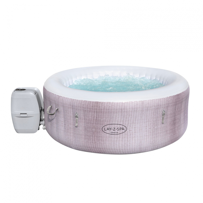 Opblaasbare ronde whirlpool 2-4 zitplaatsen 180x66 cm Cancun Airjet Lay-z Bestway Aanbieding Opblaasbare ronde whirlpool 2-4 zitplaatsen 180x66 cm Cancun Airjet Lay-z Bestway Aanbieding