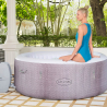 Opblaasbare ronde whirlpool 2-4 zitplaatsen 180x66 cm Cancun Airjet Lay-z Bestway Korting